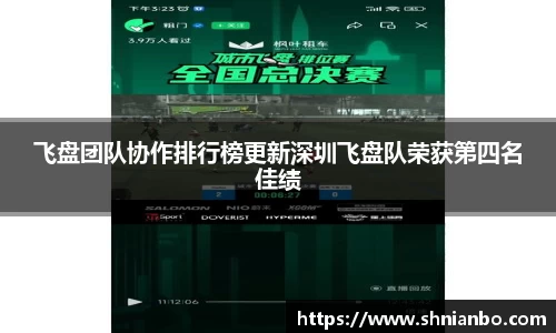飞盘团队协作排行榜更新深圳飞盘队荣获第四名佳绩